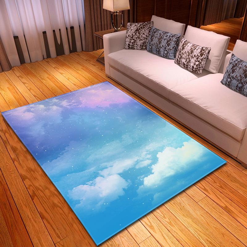 Simple And Mysterious Starry Sky Living Room Carpet Bedroom Dining Room Floor Mat Pattern Size