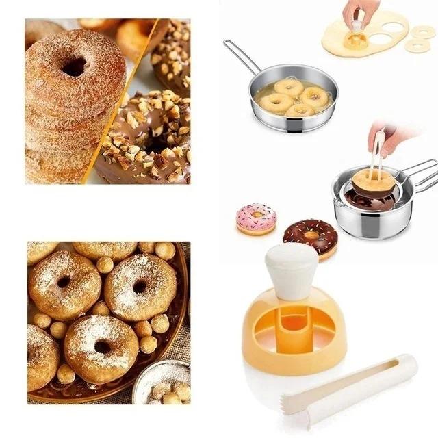 Creative DIY Home Hotel Dessert Baking Abrasive ABS Pastry Donuts Making Molds Baking Tools Cake Moulds
