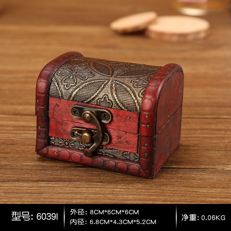 European Style Creative Wooden Box - Handmade Jewelry Gift Storage Box with Vintage Craftsmanship for Candy Treasures