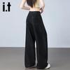 Izzue It Women's High-Waisted Wide-Leg Jeans