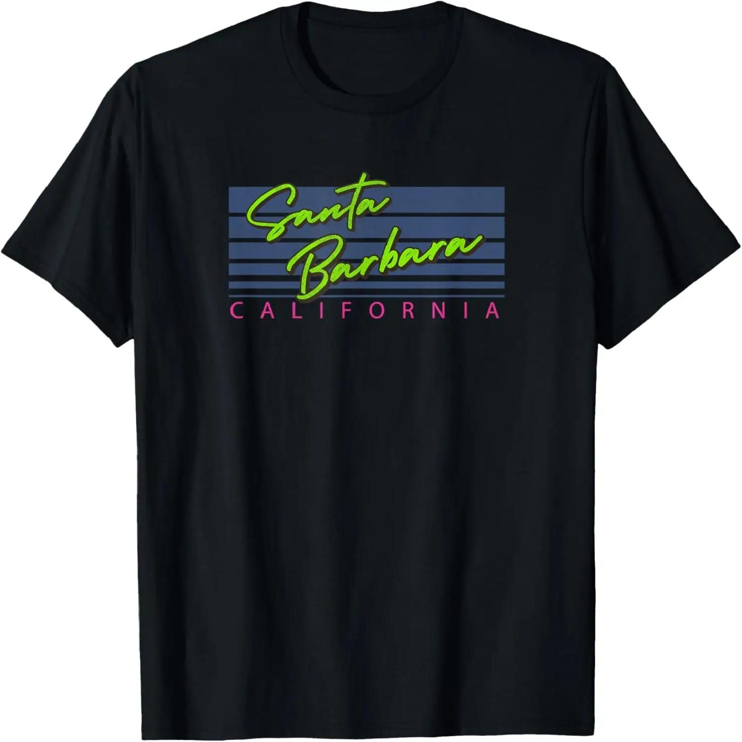 Retro Santa Barbara California T-Shirt XXXXL