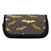 Pencil Case Double Layer Zipper Closure 300D Polyester with Two Compartments for Pens Ruler Scissors Students for School and Study