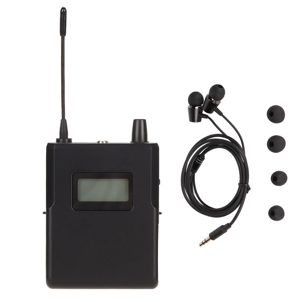 Bodypack Receiver 863 to 865MHz HiFi Sound Portable Earphone Monitor Receiver for Wireless Ear Monitoring System