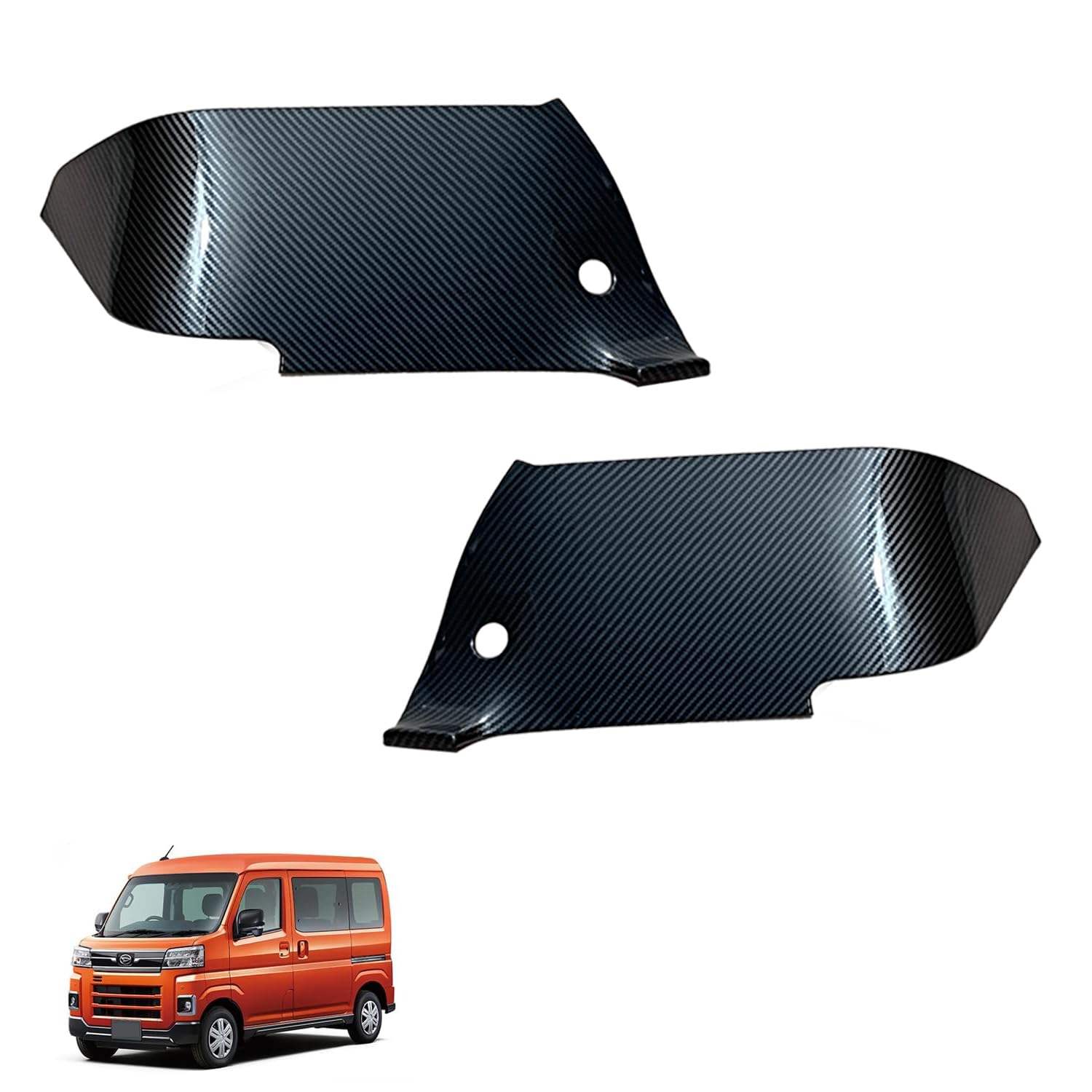 

Защитные накладки на пороги из углеродного волокна AuoKeer для нового Daihatsu Atrai и внутренняя защита кик-панели правой двери, сиденья для Hijet Cargo 2021 и S700V/S710V