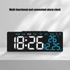 Modern LED Desk Clock With USB Charging Port And Multiple Alarm Setting Adjustable Brightness Digital Alarm Clock