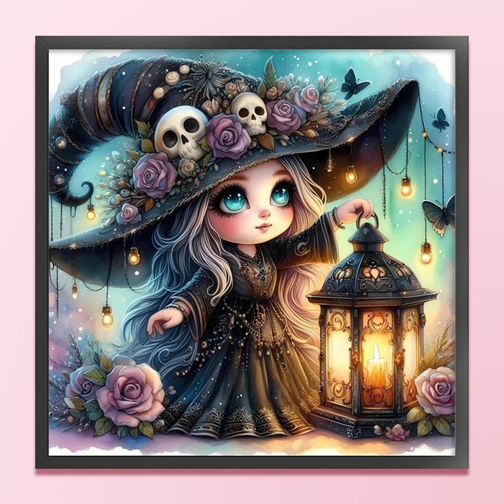 Witch Printed Cross Stitch Kit DIY 11CT Embroidery Craft Set Home Decoration