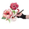 Zwei-Finger Einheitsgröße Zeichenhandschuh Künstler Tablet Malhandschuh für Rechte & Linke Hand Kompatibel mit Huion Wacom BOSTO