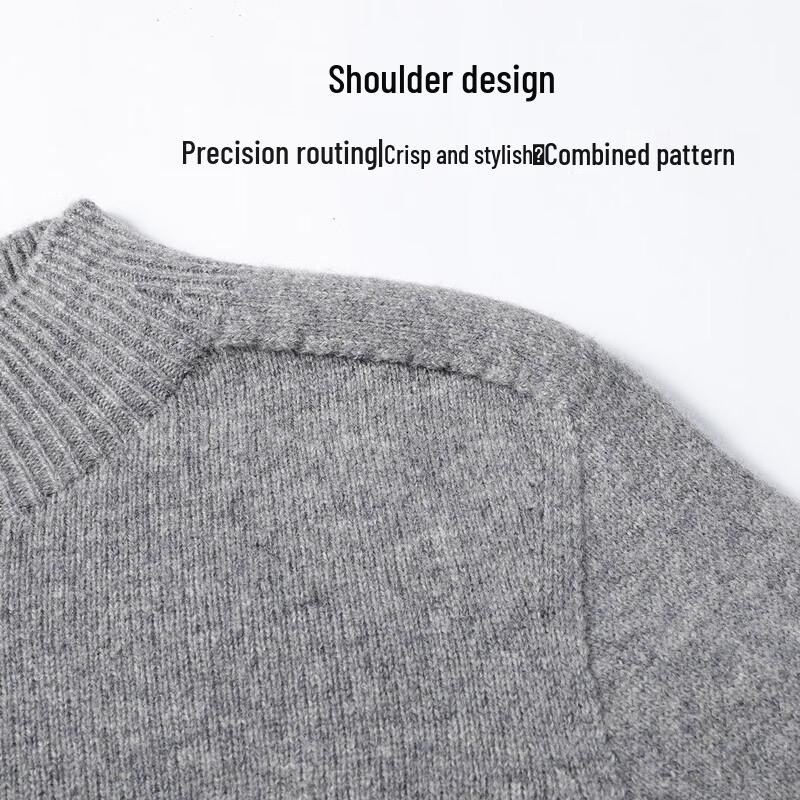 Snowflying Women's Pure Wool Half-High Collar Sweater