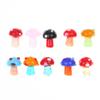 10Pcs Mushroom Ceramic Beads Cute Mini Colorful Loose Spacer Beads For Diy Jewelry Making Bracelet Necklace Accessories