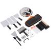 17 Piece BBQ Tool Set Stainless Steel Spatulas Fried Egg Rings Meat Press Board Oil Bottle and Brush for Outdoor Barbecue