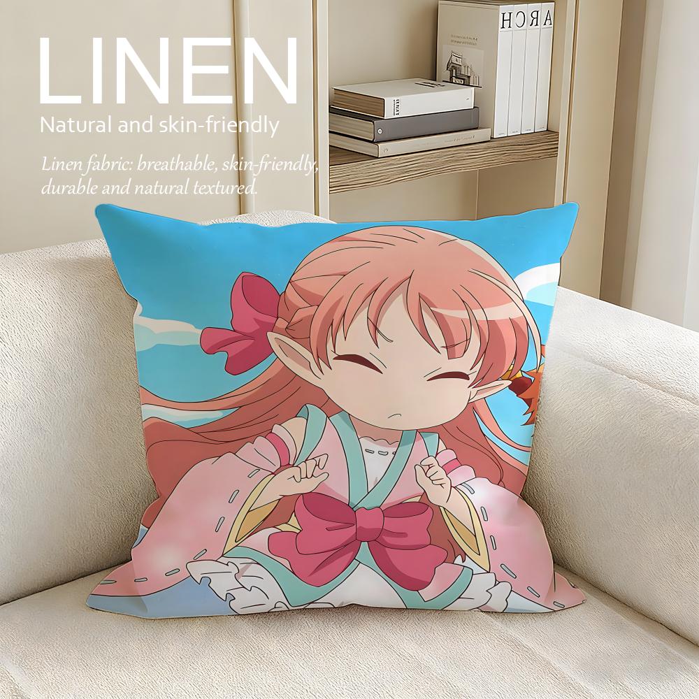 Wotakoi Love Is Hard for Otaku Cushion Cover Pillowcase Set Pcs x x Breathable Washable Sofa Cushion Cover