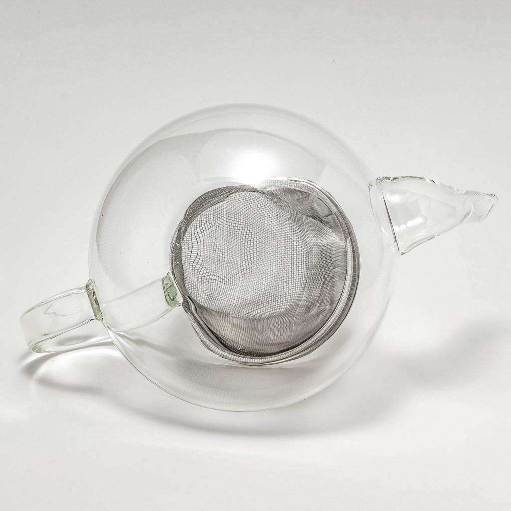 TAMAKI Teapot, Charm Drop, Diameter 18cm x Depth 12cm x Height 12.5cm, 600ml, Microwave-Safe, Heat-Resistant Glass, T-764305