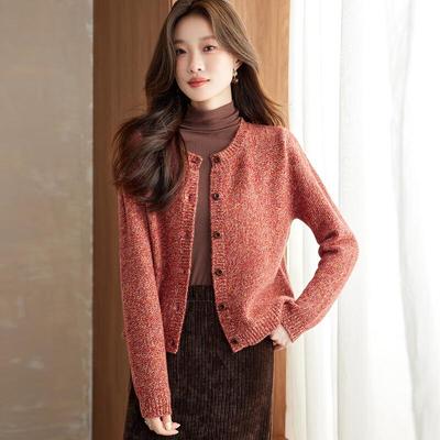 Srcr Damen Strickjacke aus 100% Wolle