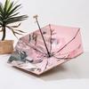 1 Piece Portable And Stylish Women's Sun Umbrella Sunscreen Parasol Outdoor Convinient Five Folding Umbrella With UV Protection
