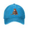 Vintage Punch Monkey Baseball Cap Unisex Distressed Cotton Snapback Hat  Outdoor Summer  Gift Caps Hat
