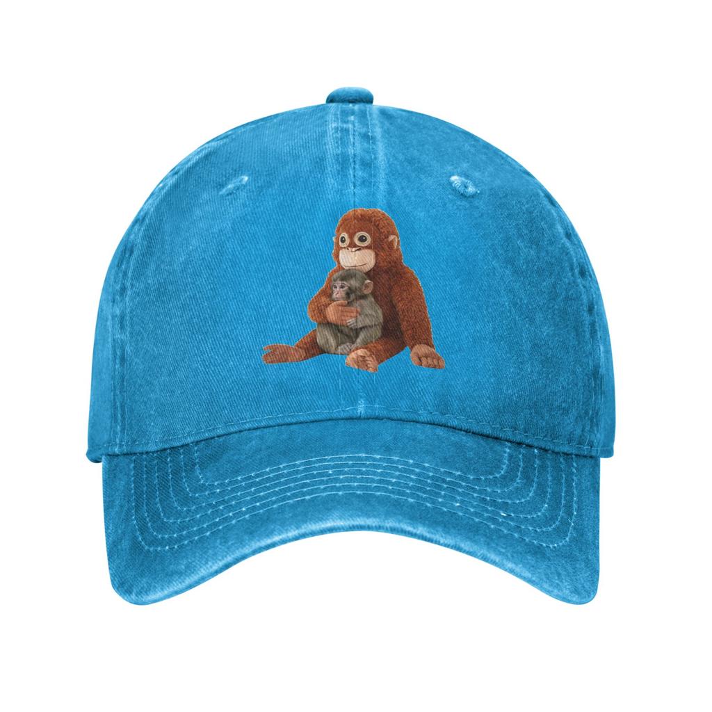 Vintage Punch Monkey Baseball Cap Unisex Distressed Cotton Snapback Hat  Outdoor Summer  Gift Caps Hat