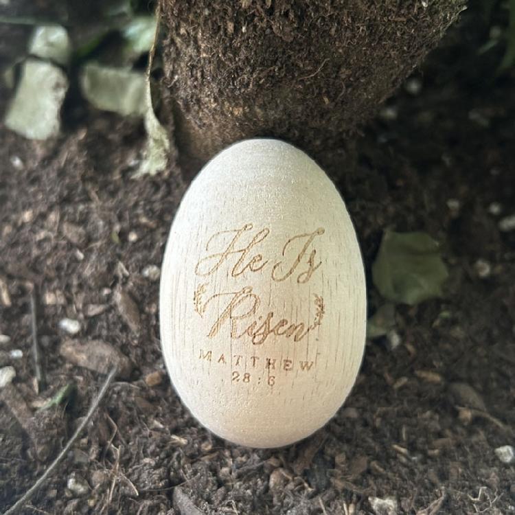 Engravable Easter Eggs Wood Shaker Musical Instrument Wood Eggs Instruments for Kids Sensory Development and Play