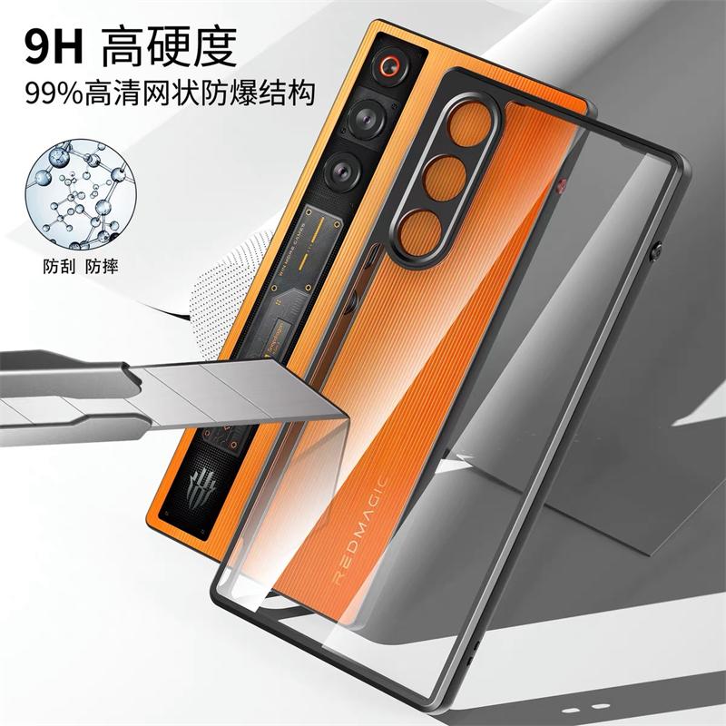 For Redmagic 10 Air Case Transparent Phone Back Cover For Nubia Red Magic 10 Air 5G Protect Shell Shockproof Bumper