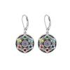 Bohemian Retro European & American Ethnic Style Inlaid Gemstone Earrings
