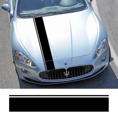 Car Hood Cover Sticker Stylish Stripe Graphics Vinyl Film Trim Decal Auto Bonnet Tuning Accessories Universal Body Decoration