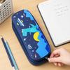 Astronaut Pencil Case for Kids Large Capacity Space Theme Pencil Pouch with Rocket Print Waterproof Thick Canvas Stationery Bag for Boys Girls