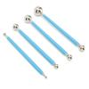 4Pcs Cake Metal Ball Dotting Sculpting Modeling Tool Set for Cake Fondant Decoration