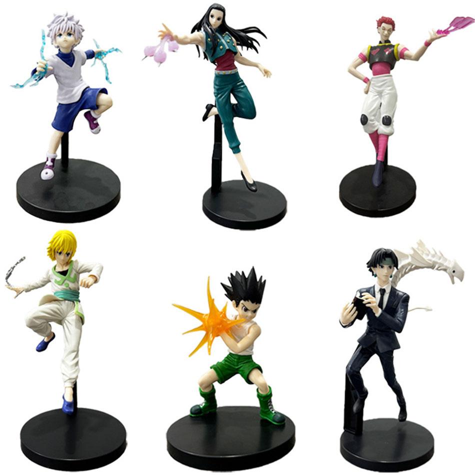 Hunter X Hunter GON FREECSS Figuras de Anime Killua Zoldyck Figura de Acción Kurapika Figura Modelo Coleccionable Decoración de Habitación de Adulto Juguetes