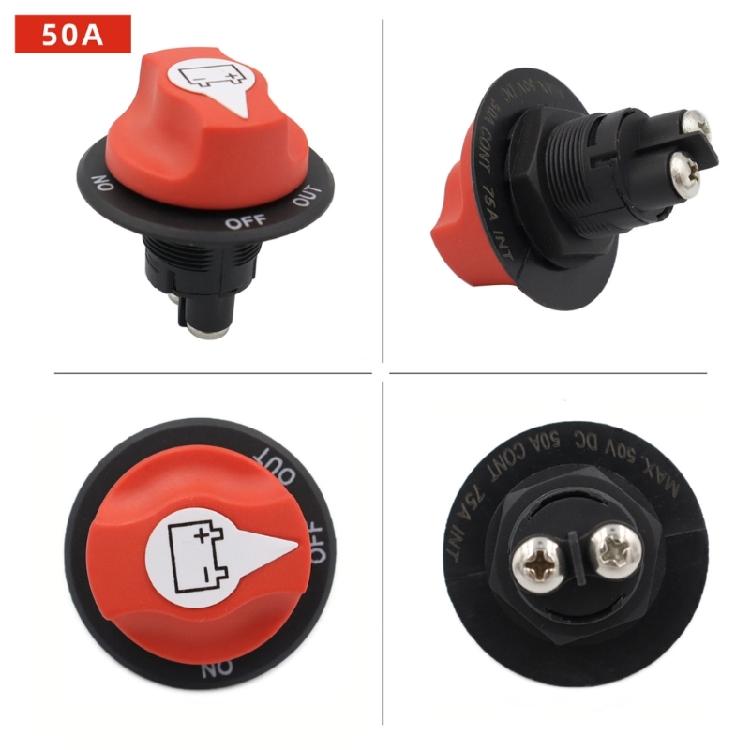 Power Battery Switches Isolator Switch Battery Disconnect Switch 12-32V Battery Cut Shut Offs Kills Switch 50A-300A