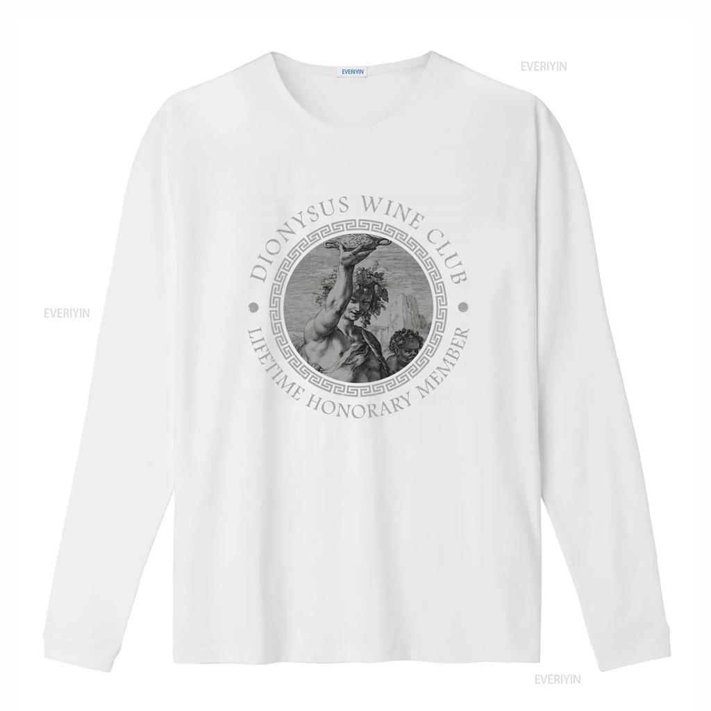 Dionysus Wine Club Greek Mythology T shirt Lifetime Honorary Member Design for Men vintage Washed Casual Comfortable Breathable
