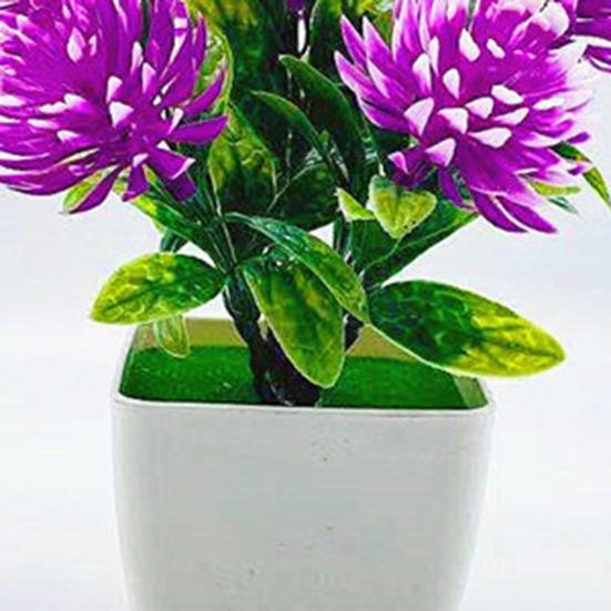 Stunning Artificial Potted Flowers Realistic Plastic Birthday Gift