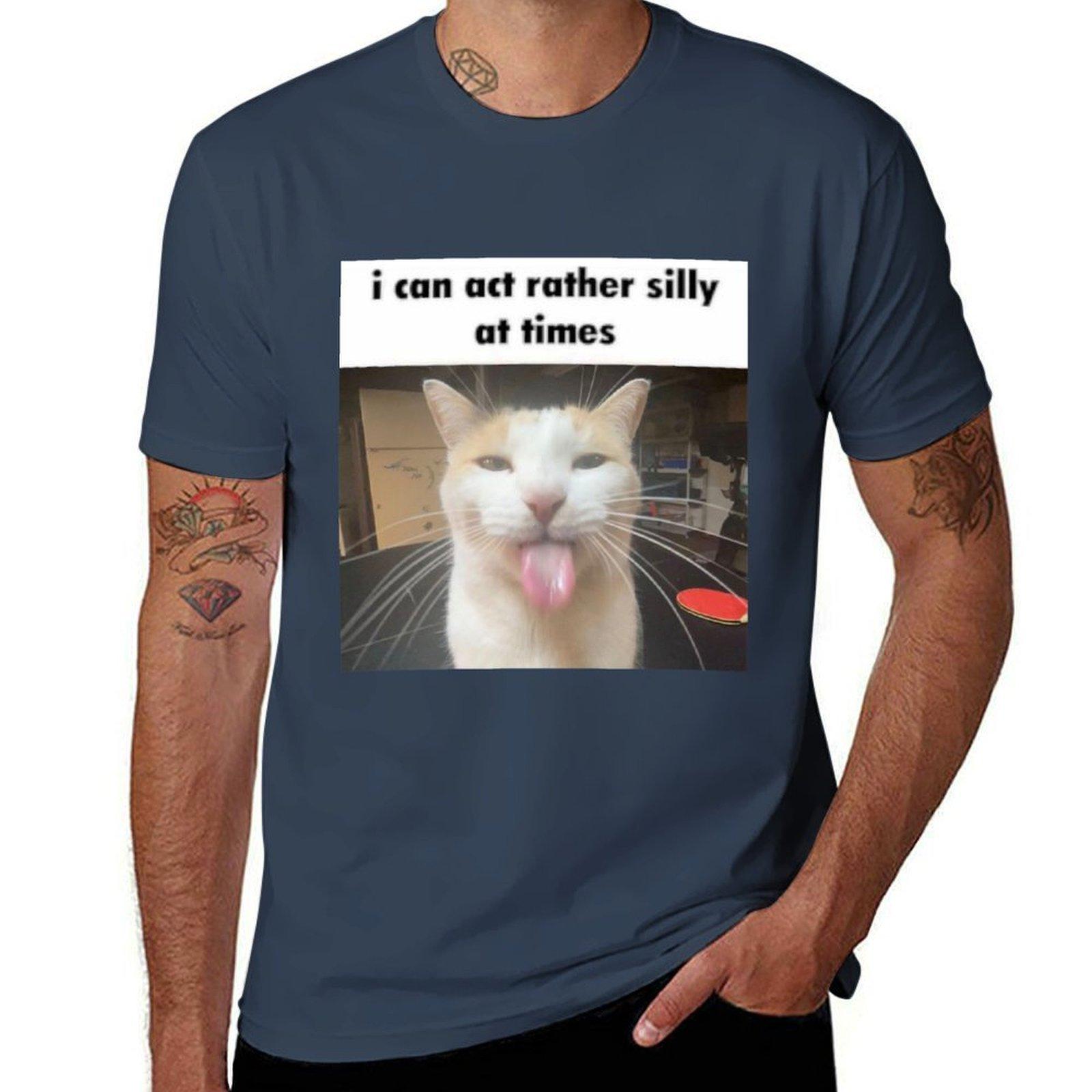 I Can Act Rather Silly At Times Tshirt All Match Basic Short Sleeve Top S