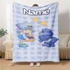 Manta de Fiesta Aventura en el Jardín de Tarta de Fresa con Nombre Personalizado Para Sofá Cama Manta de Felpa Acogedora Suave y Esponjosa Mantas Súper Suaves y Cálidas Para Otoño e Invierno 09