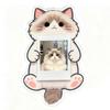1pc Cute Puppy And Kitten Acrylic Photo Frame 2-Inch Photo Fridge Magnet Display Frame Pet Photo Frame Fridge Magnet