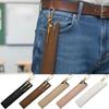 Elegant Waterproof PU Pen Pouch with Hook Lychee Grain Pencil Case Portable Pen Bag School Office