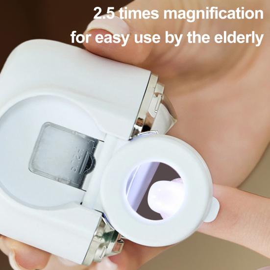 Tăietor de unghii electric cu afișaj LCD, 3 viteze, trimmer automat de unghii cu LED, reîncărcabil, pentru bebeluși, copii, adulți, vârstnici, tăietor și polizor pentru unghiile de la picioare și mâini