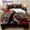 Famous rock singer Johnny Hallyday bedding, duvet cover, pillowcase, home decoration, birthday gift (1 * duvet cover+2 * pillowcase, coreless)