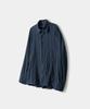 TRIP LE SENS Steady Cotton Pleated Overshirt_Navy