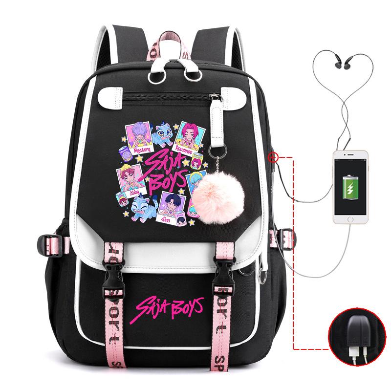 Witch Hunters Peripheral Korean Edition Student School Bag Cross-border College Wind Reduction Large Capacity Ridge Backpack