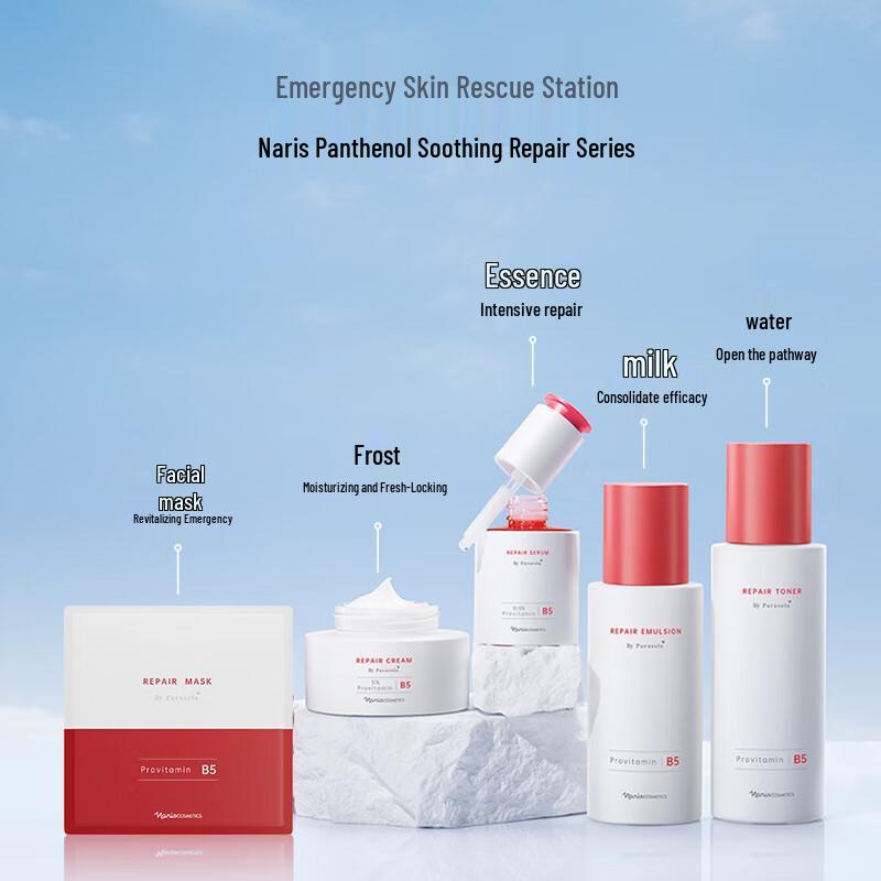 Naris B5 Panthenol Repairing Essence Sheet Mask (5-Pack)