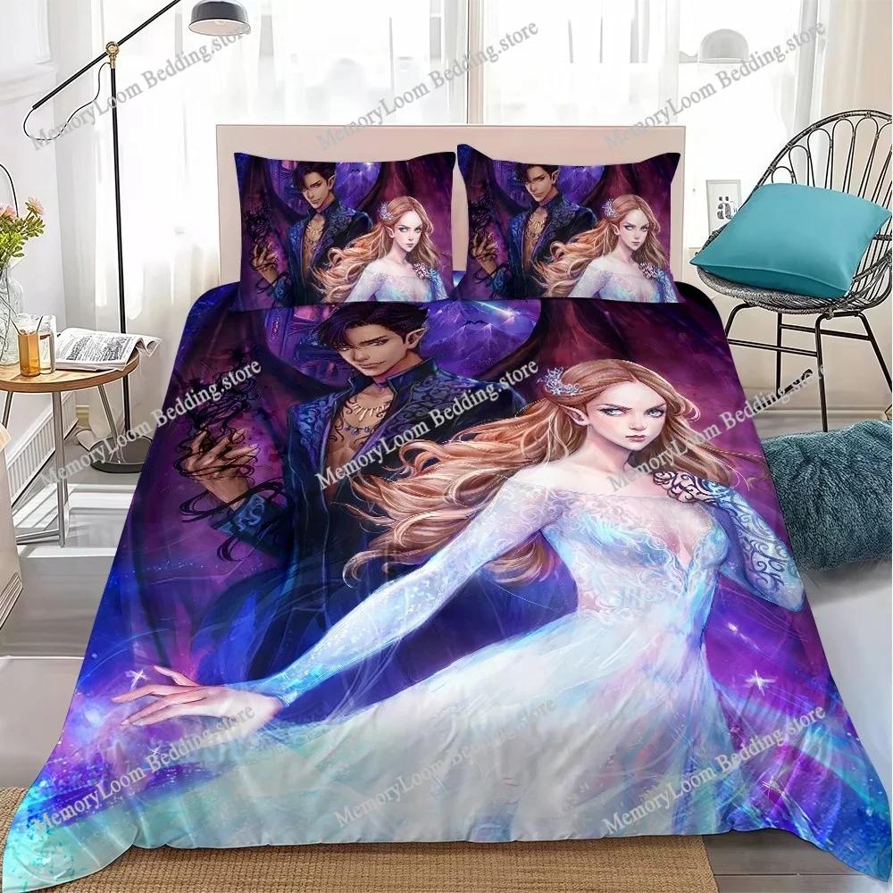 Acotar Court M-Mist and Fury Duvet Cover Set Home Style Bedding Soft Laundry Cotton Bed 3 Piece Set Student Dormitory Gift