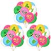 12Pcs 12inch Hawaiian Aloha Tropical Luau Latex Balloons for   Summer Beach Birthday Bar Party Wedding Supplies
