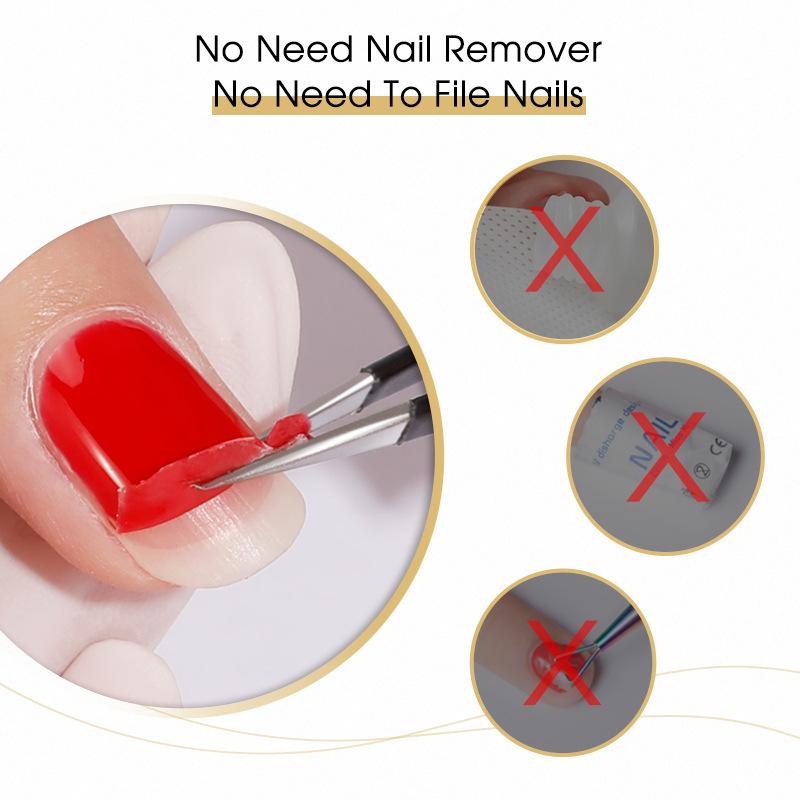 Nail Salon Nail Polish Glue Protective Sticker 1 Piece Nail Polish Film Sticker Double Row 22 Can Tear Nail Patch