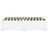 Bed Frame without Mattress White 137 x 190 cm Faux Leather