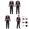 Da De Muertos Skeleton Costume For Men With Printed Design For Halloween Parties