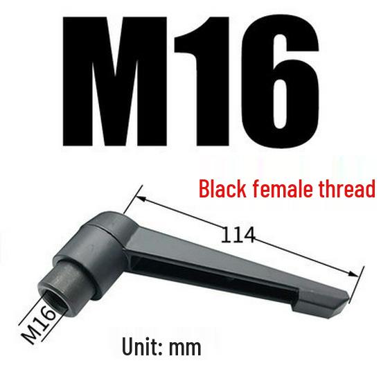 Adjustable Ratchet Handle L-Shaped Wrench with M5/M10/M16 Set Screw 7-Shaped Quick Lock Bolt