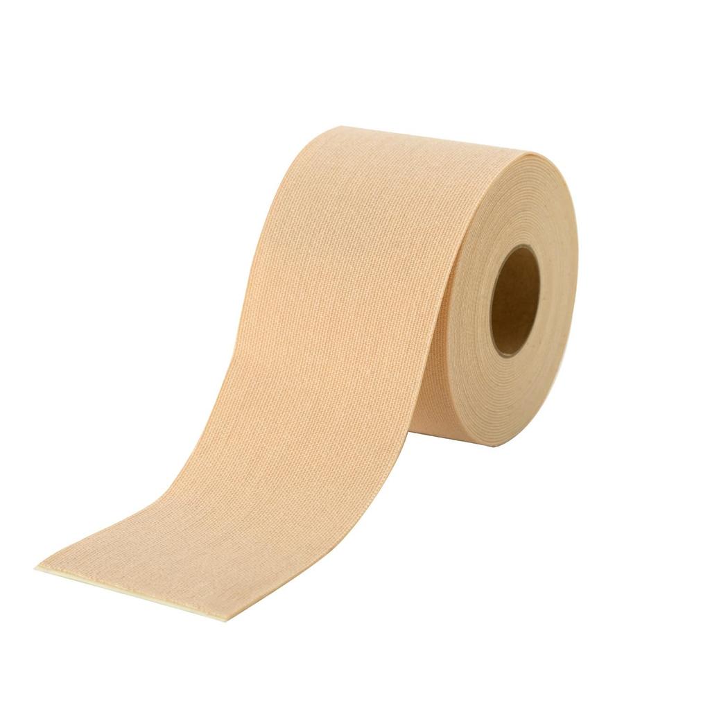 Phiten Power Tape X30 Roll Type - New Processing Technology, Elastic Taping Tape, Titanium Tape, Beige (Plain), 5.0cm X 4.5m, Sports Body Care Tape Fo