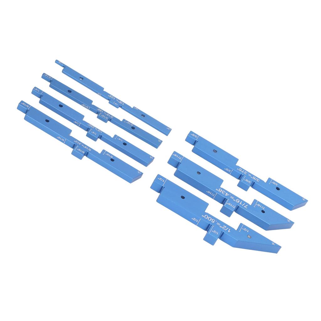 7 Pcs Set Router Table Setup Bar 18 To 12in Aluminum Alloy Precise Setup Block Height Gauge for