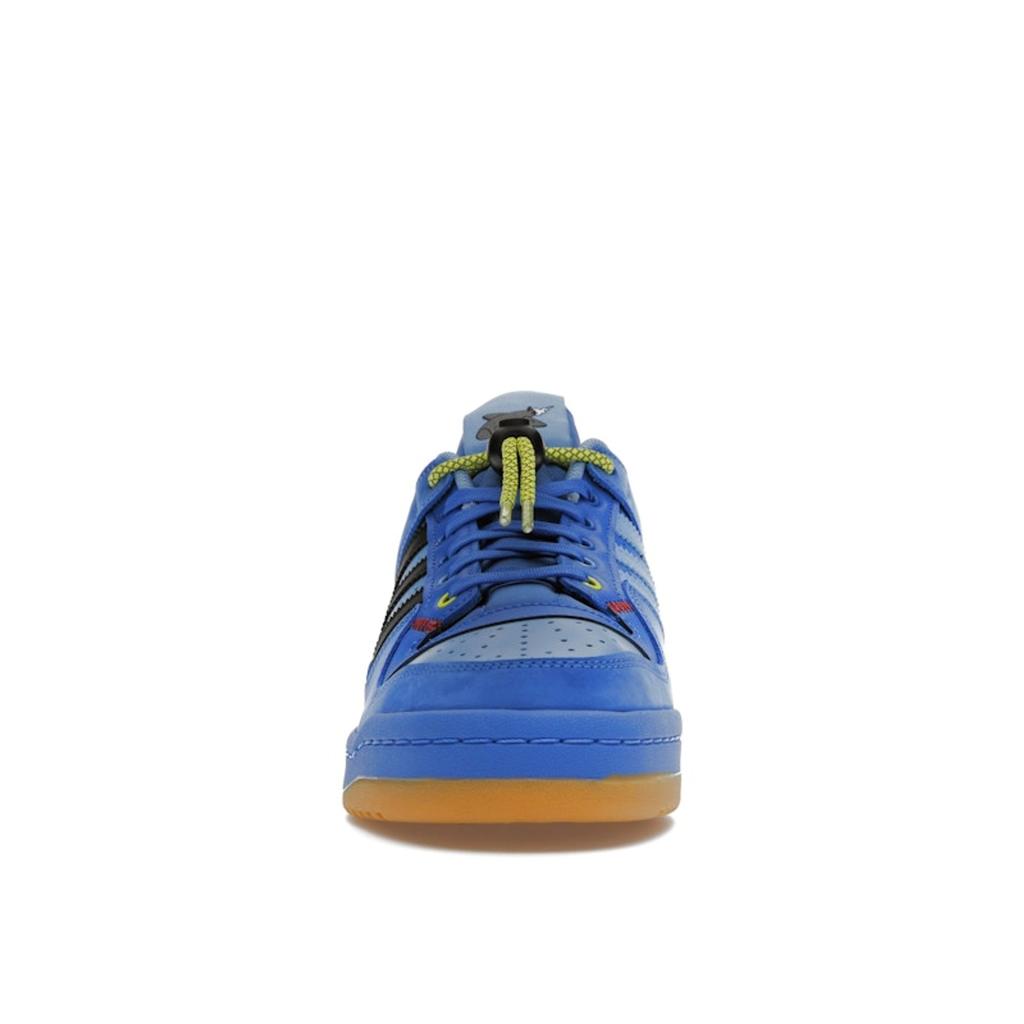 Hebru Brantley x adidas Forum Low Rocket Unisex Sneaker Blau Kundenspezifisch Core-Black GZ4403