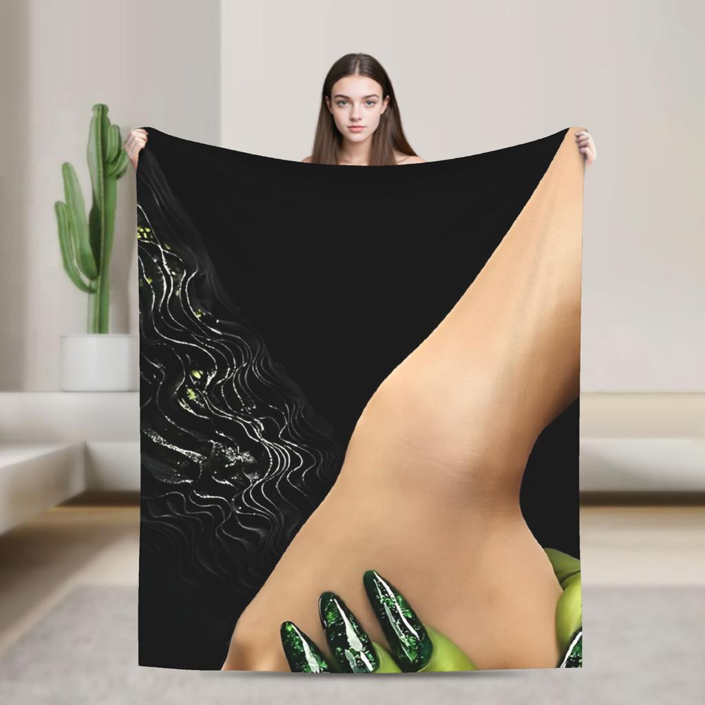 Soft Blanket Travel Wicked Elphaba & Glinda Tonal Throw Blanket Flannel Bedspread For Couch Chair Novelty Sofa Bed Cover