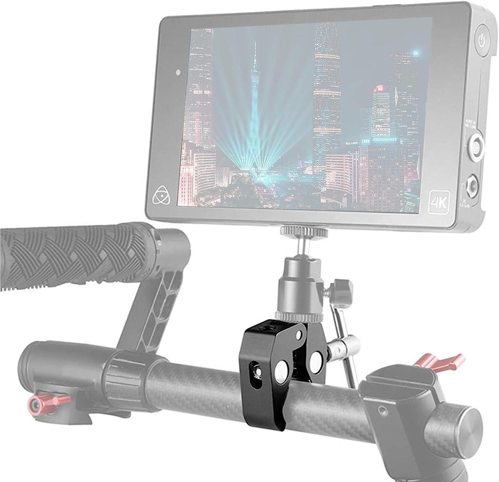 Super Clamp with 1/4 3/8 Thread for Photography Camera Monitor Plate Glass LED Light Umbrellas Shelves Cross Bars Accessories